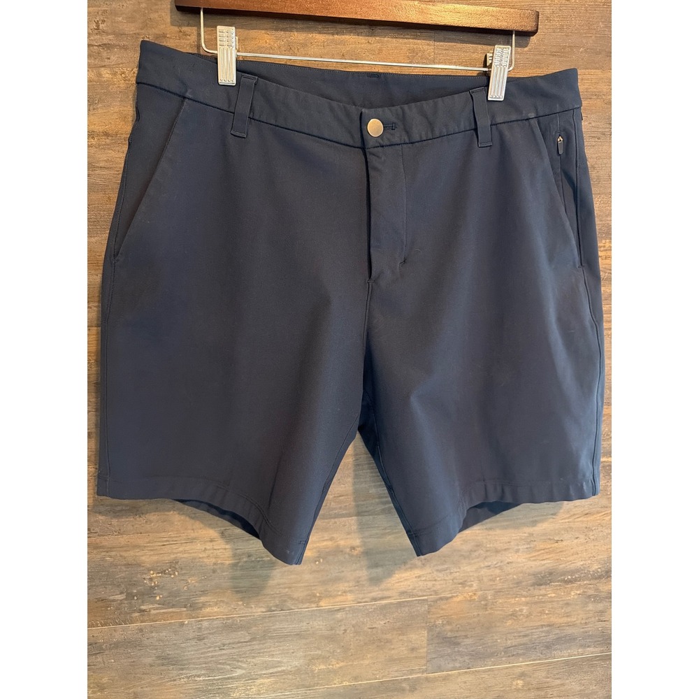 Lululemon Commission Short 9 Classic Navy Blue Mens 34 LM7AAOS